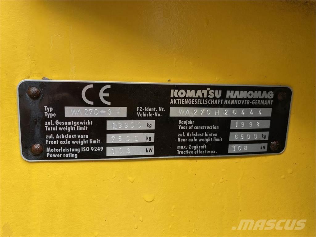 Komatsu WA270-3 Tekerlekli yükleyiciler