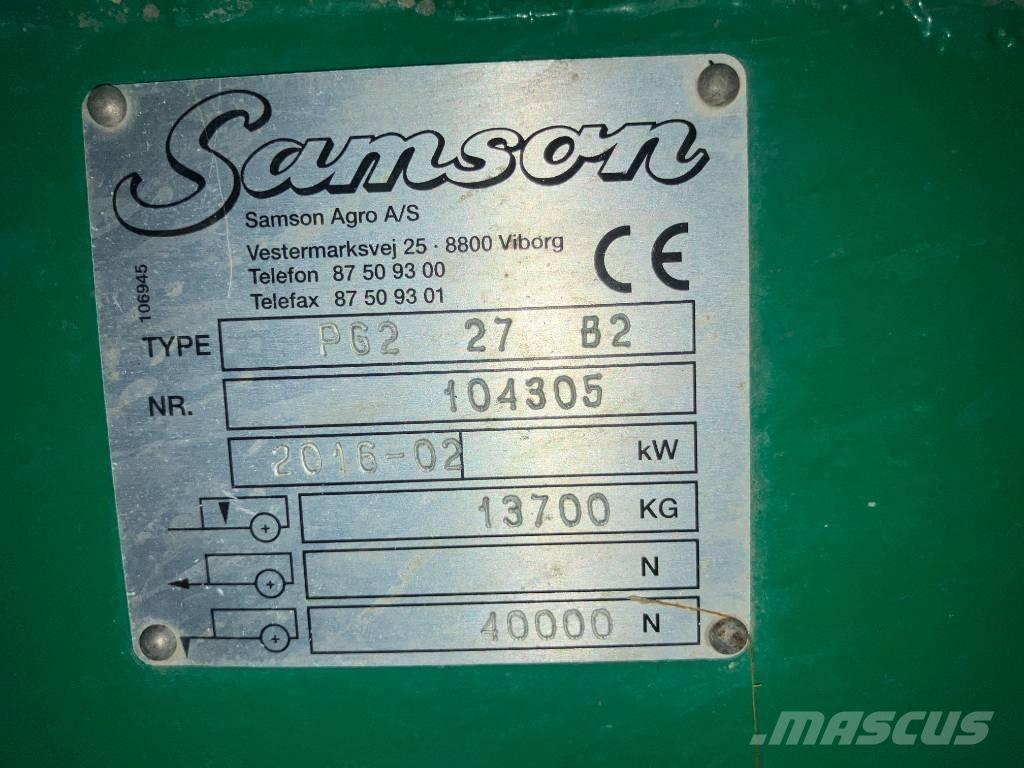 Samson PG2 27 Sivi gübre ve ilaç tankerleri