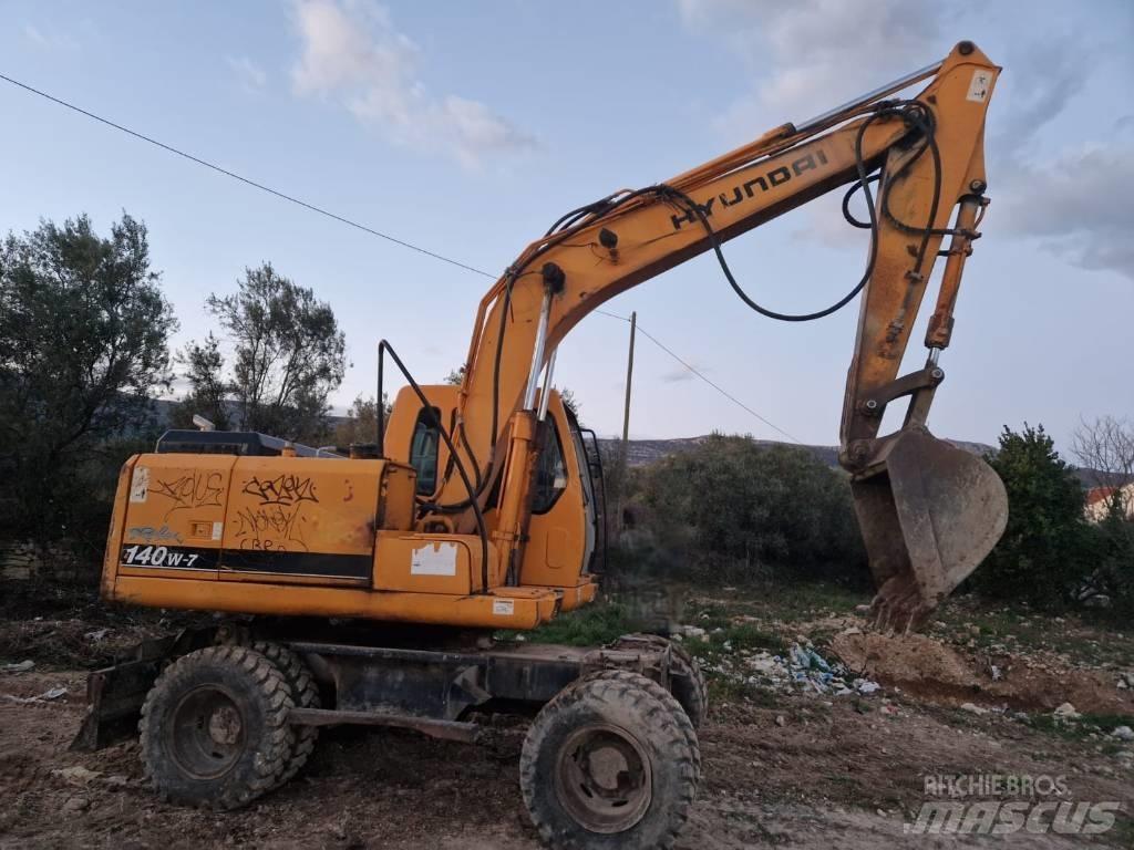 Hyundai 140W-7 Lastik tekerli ekskavatörler