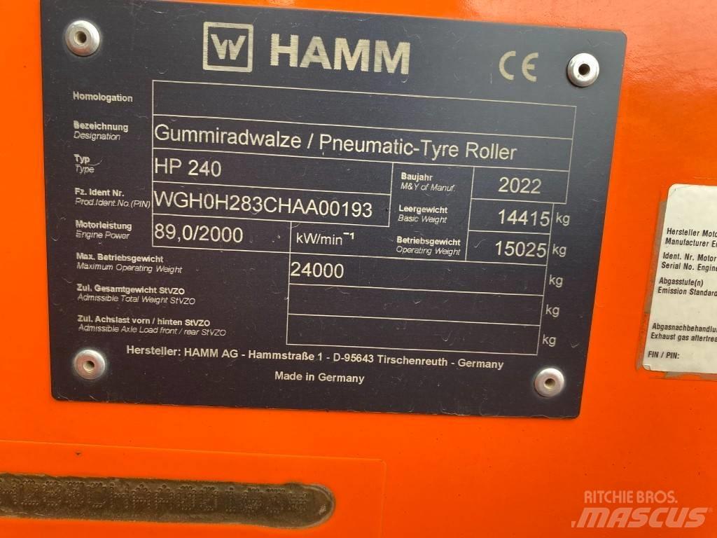 Hamm HP240 Çift tamburlu silindirler