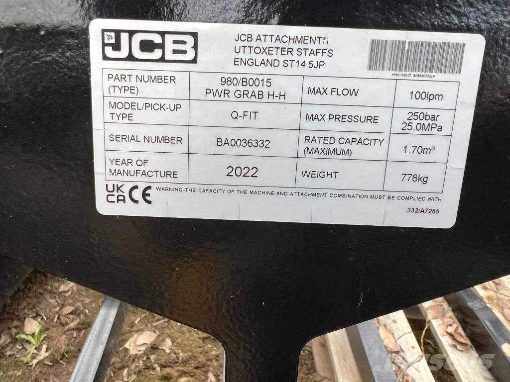 JCB 980/B0007 Grab Diger yükleme ve kazma ekipmanlari