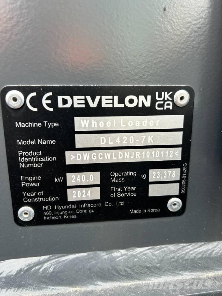 Develon DL 420 CVT-7 Tekerlekli yükleyiciler