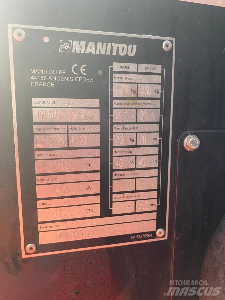 Manitou 160 ATJ Körüklü personel platformları