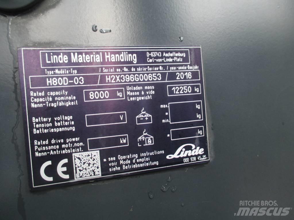 Linde H80D Dizel forkliftler