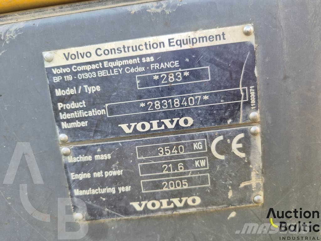 Volvo 283 Mini ekskavatörler, 7 tona dek