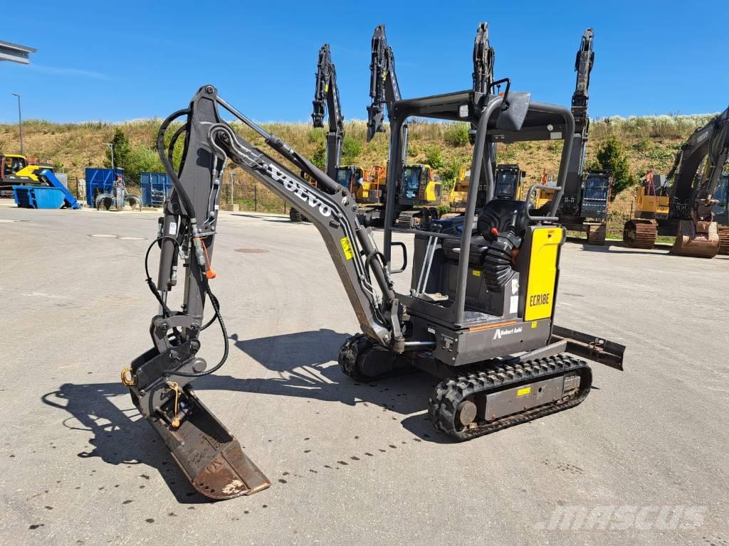 Volvo ECR 18 E Mini ekskavatörler, 7 tona dek