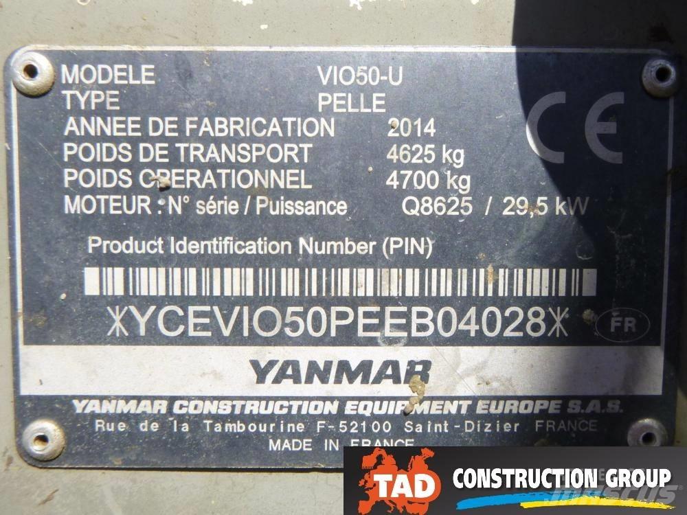 Yanmar Vio 50 U Mini ekskavatörler, 7 tona dek
