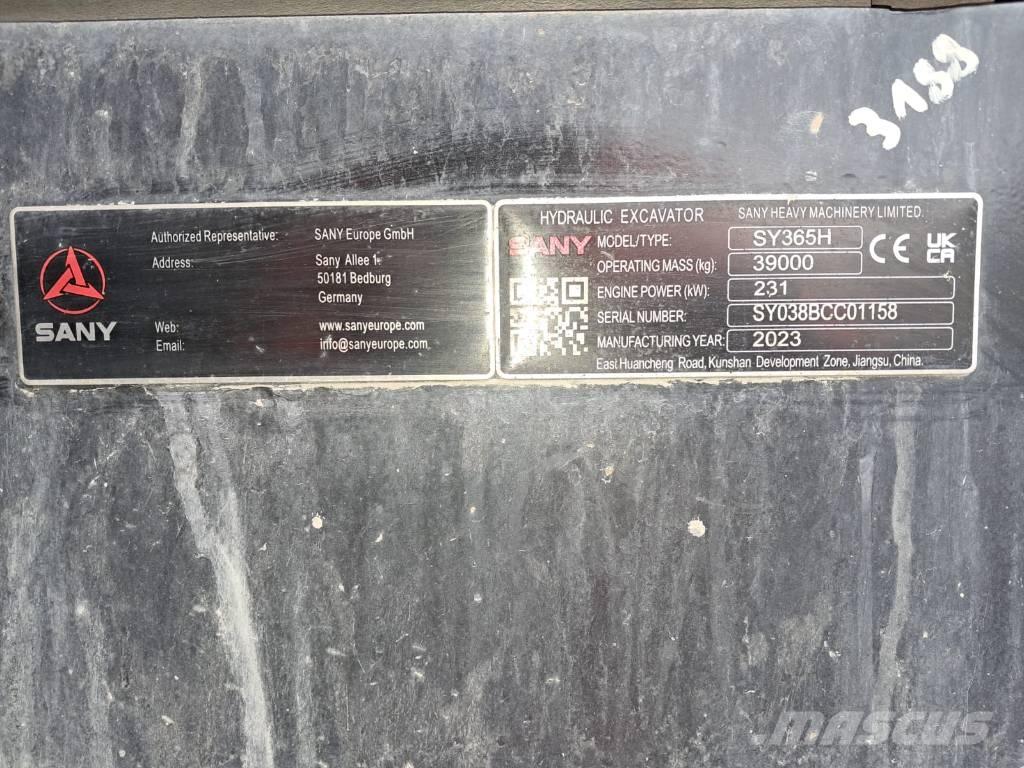 Sany SY 365 H Paletli ekskavatörler
