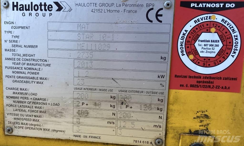 Haulotte Star 10 Teleskopik personel platformları