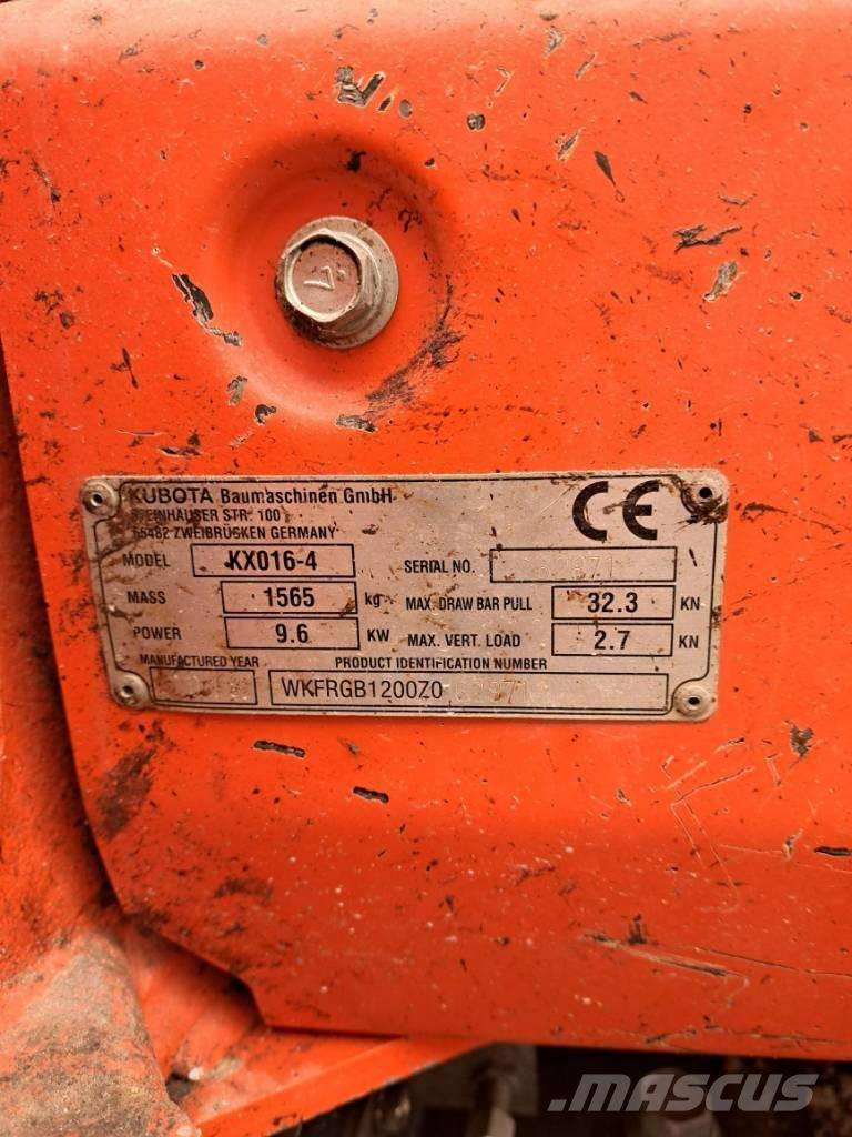 Kubota KX 016-4 HG Mini ekskavatörler, 7 tona dek