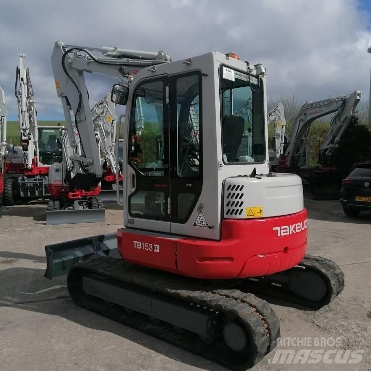 Takeuchi TB153FR Mini ekskavatörler, 7 tona dek