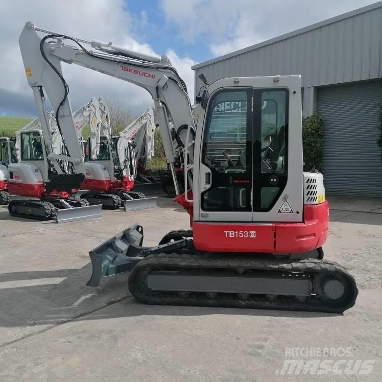 Takeuchi TB153FR Mini ekskavatörler, 7 tona dek