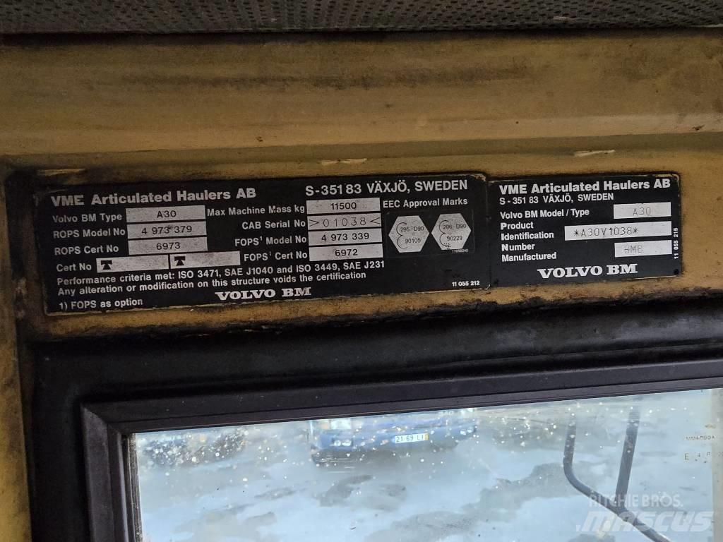 Volvo BM A30 Belden kirma kaya kamyonu