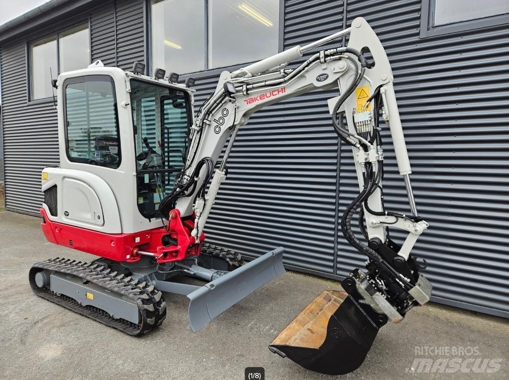 Takeuchi TB 225 Mini ekskavatörler, 7 tona dek