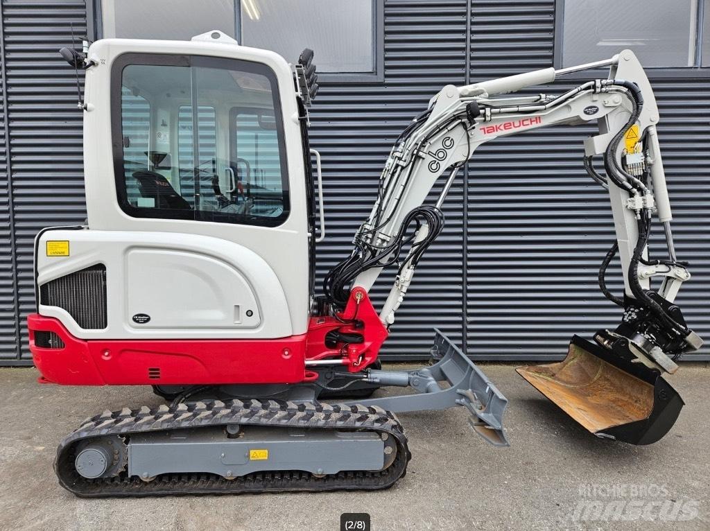 Takeuchi TB 225 Mini ekskavatörler, 7 tona dek