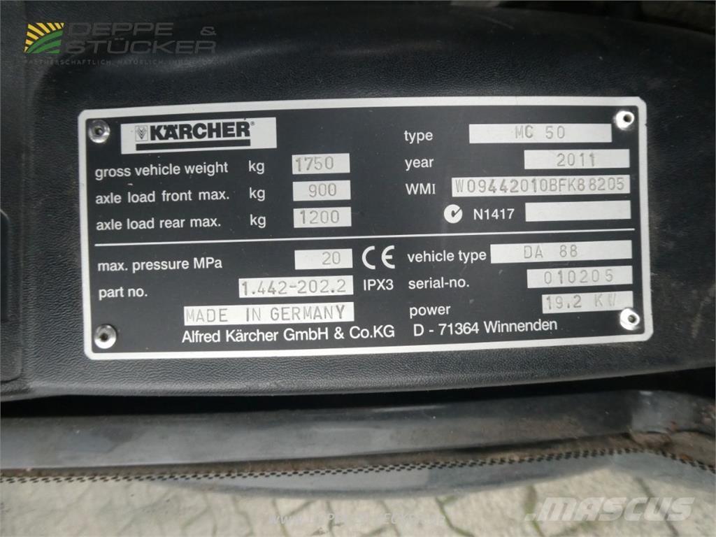 Kärcher MC 50 Cadde süpürücüler