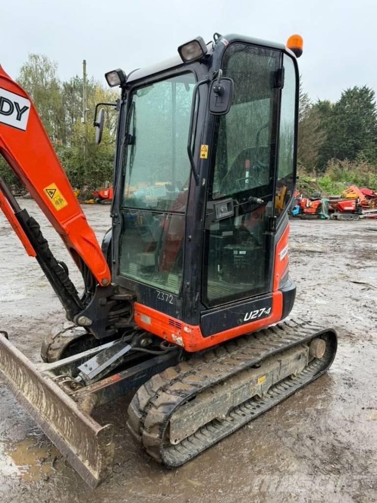Kubota U 27-4 Mini ekskavatörler, 7 tona dek