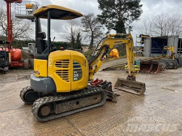 Komatsu PC 26 MR-3 Mini ekskavatörler, 7 tona dek