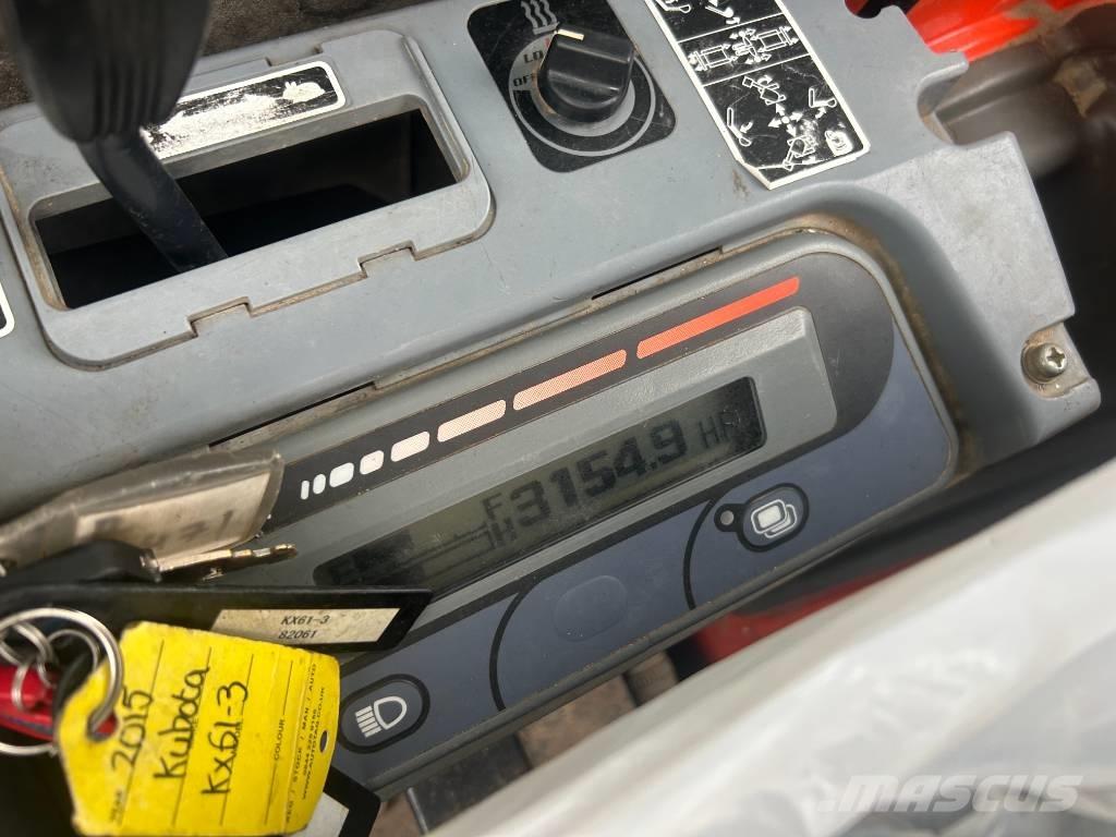 Kubota KX61-3 Mini ekskavatörler, 7 tona dek