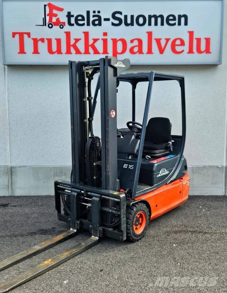 Linde E 16 C-02 Elektrikli forkliftler