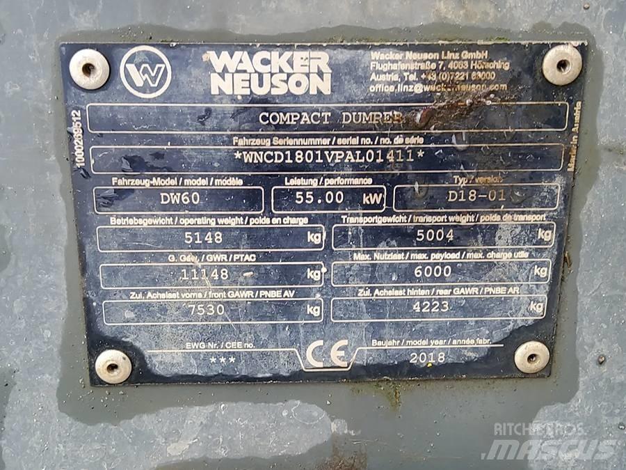 Wacker Neuson DW 60 Belden kirma kamyonlar