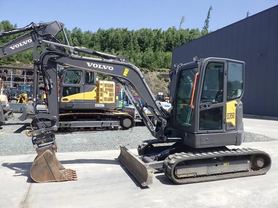 Volvo ECR 50 F Mini ekskavatörler, 7 tona dek