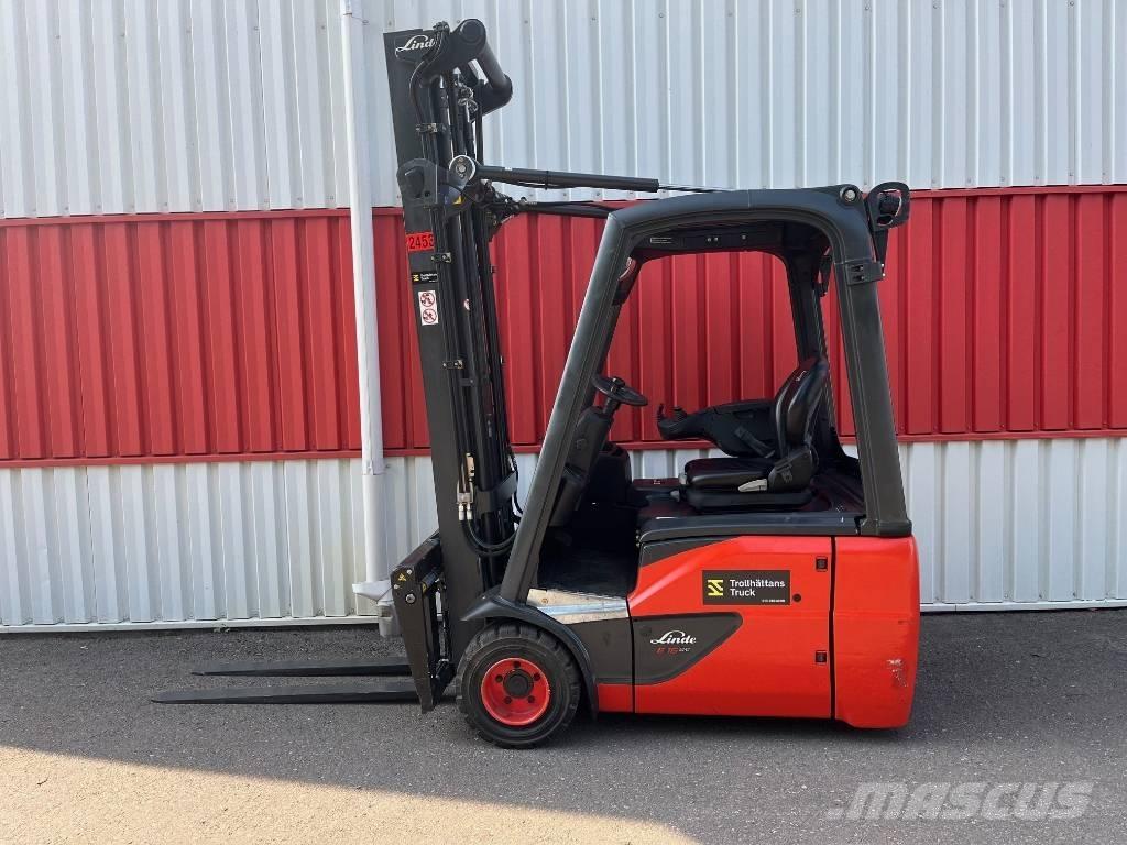 Linde E 16 C-02 Elektrikli forkliftler