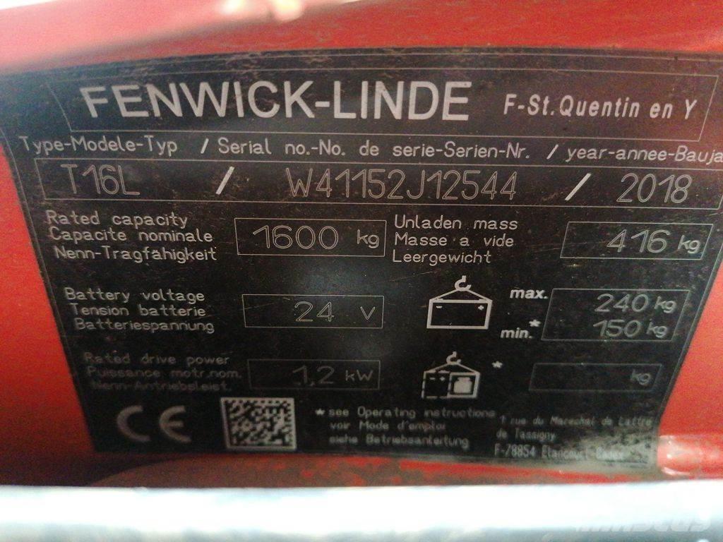 Linde T16L Düsük seviye kaldirici