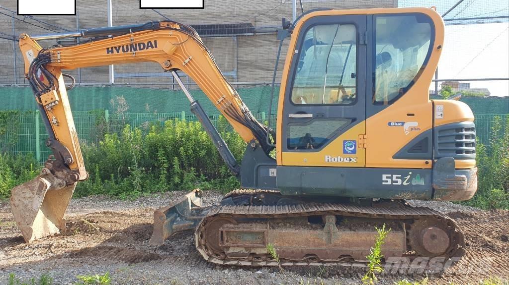 Hyundai ROBEX 55 Mini ekskavatörler, 7 tona dek
