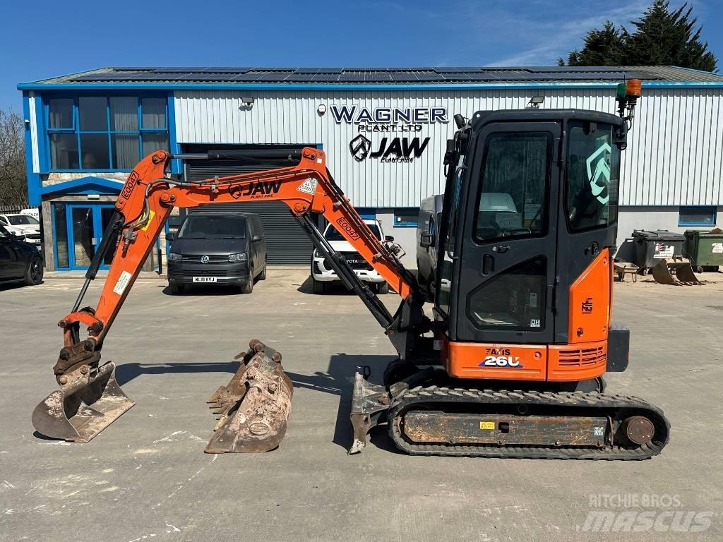 Hitachi ZX 26 U-6 Mini ekskavatörler, 7 tona dek