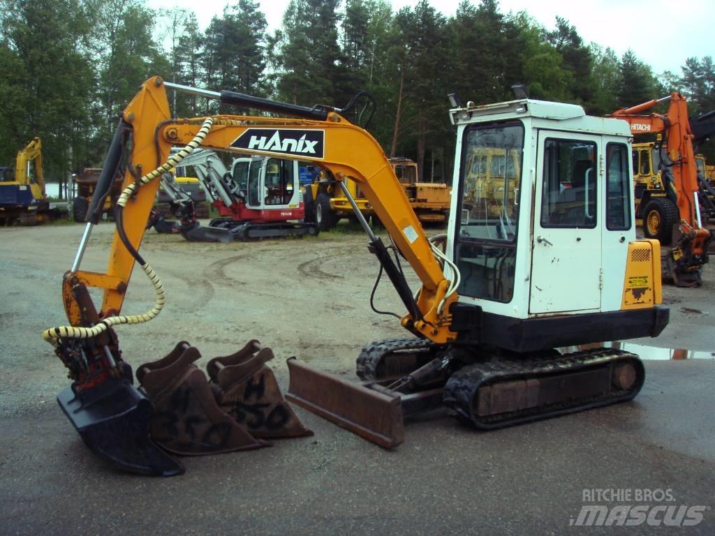 Hanix N 350-2 Mini ekskavatörler, 7 tona dek