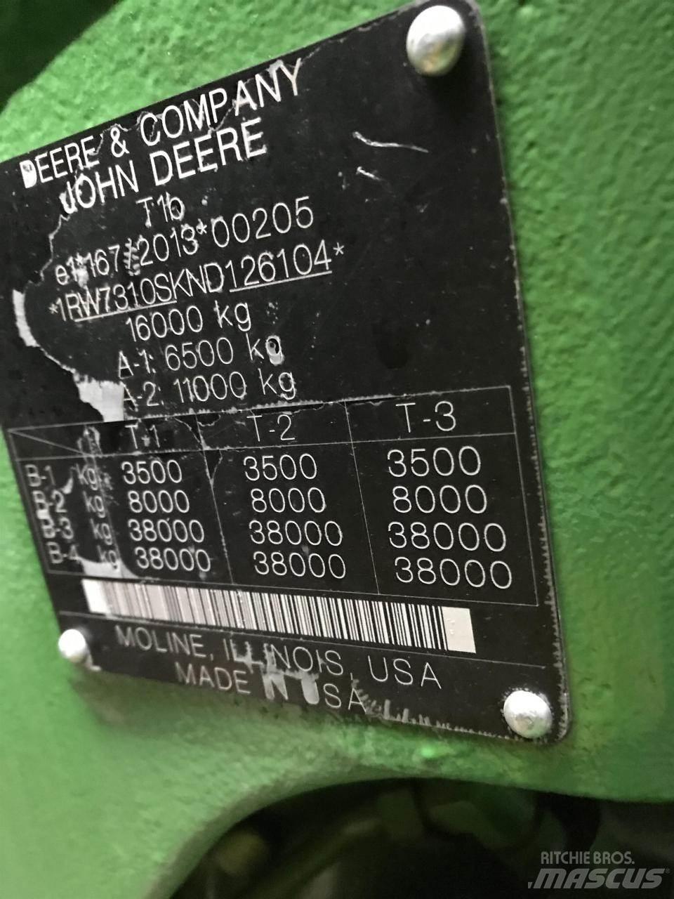 John Deere 7R 310 Traktörler