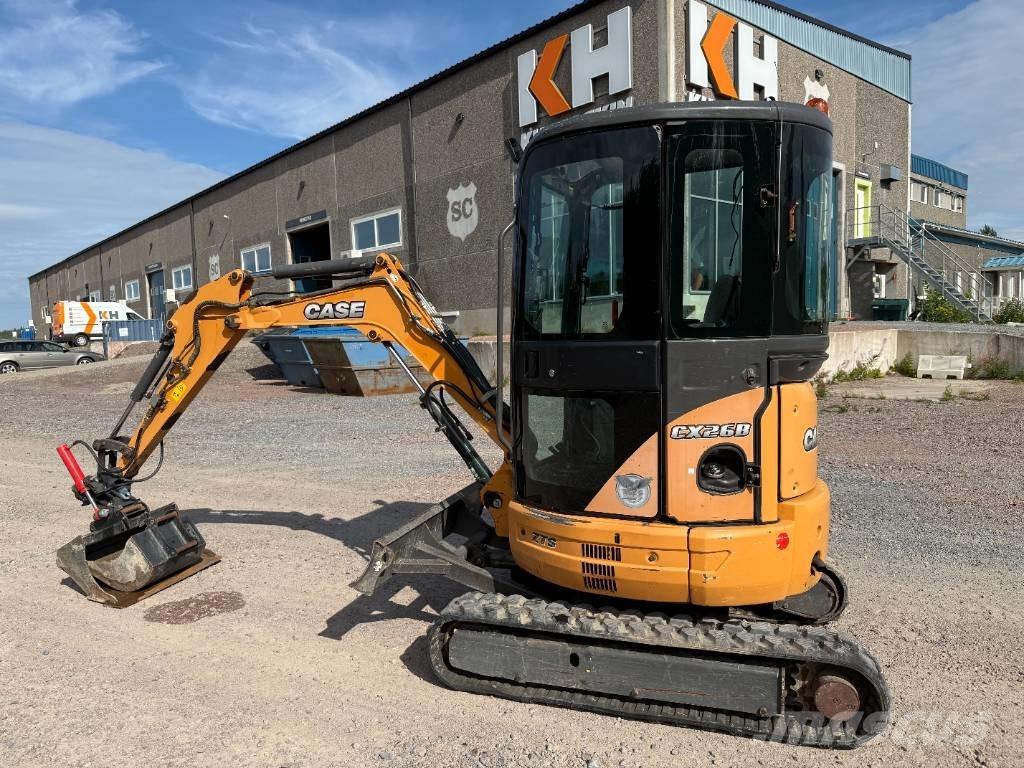 CASE CX26B Mini ekskavatörler, 7 tona dek