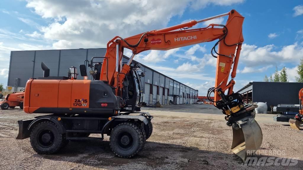 Hitachi ZX170W-5 2P Lastik tekerli ekskavatörler