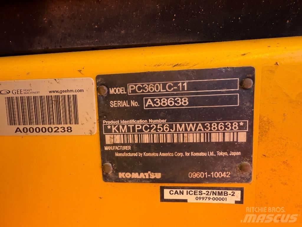 Komatsu PC360LC-11 Paletli ekskavatörler