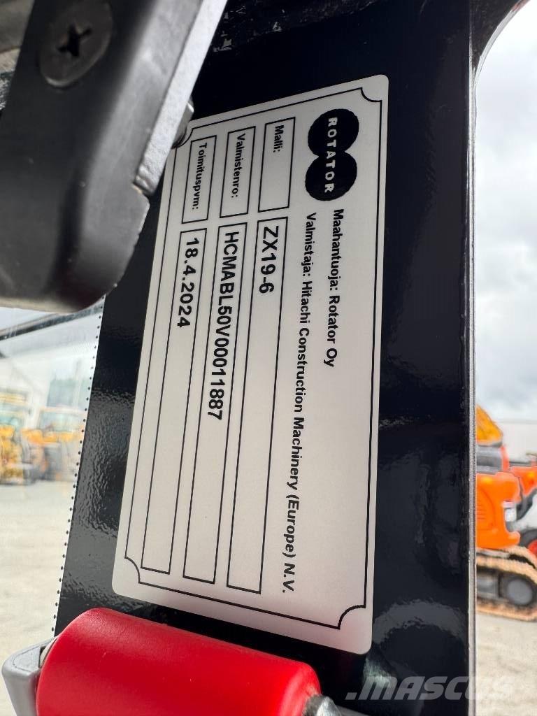 Hitachi ZX 19-6 CR Mini ekskavatörler, 7 tona dek