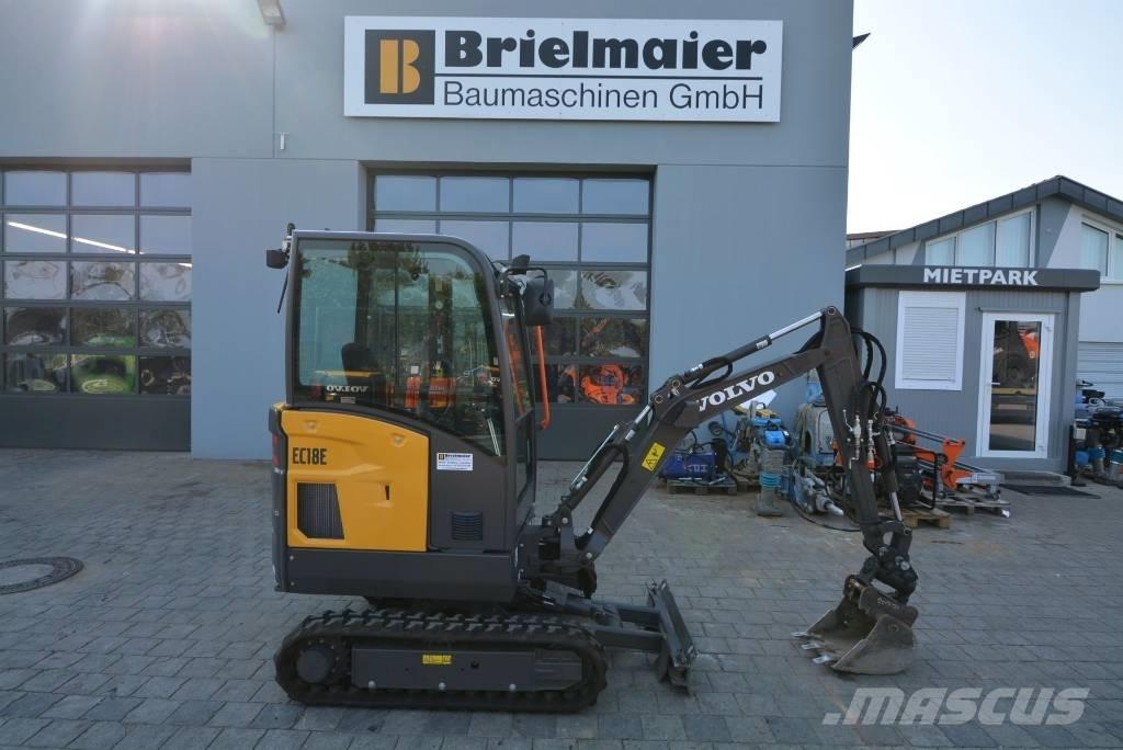 Volvo EC 18 E Mini ekskavatörler, 7 tona dek