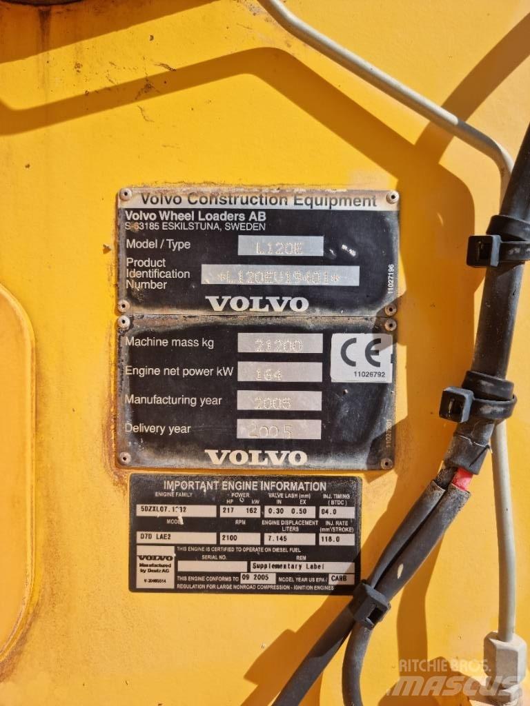 Volvo L 120 E Tekerlekli yükleyiciler