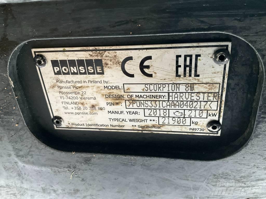 Ponsse SCORPION 8W Biçerdöverler