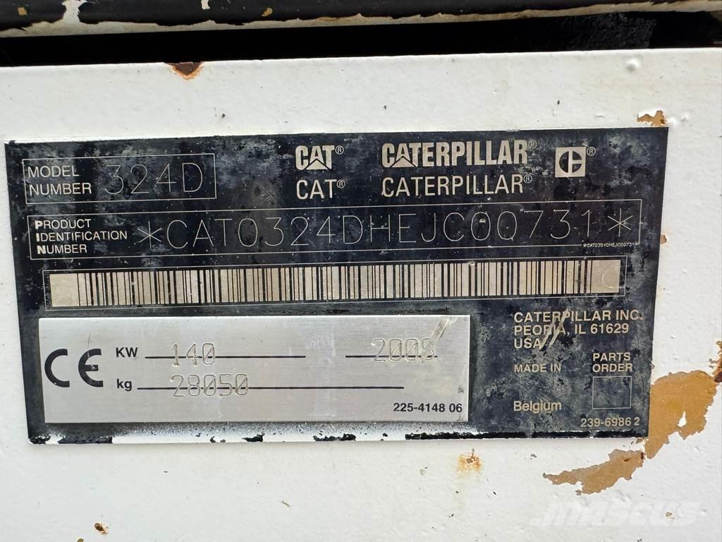 CAT 324DLN Paletli ekskavatörler