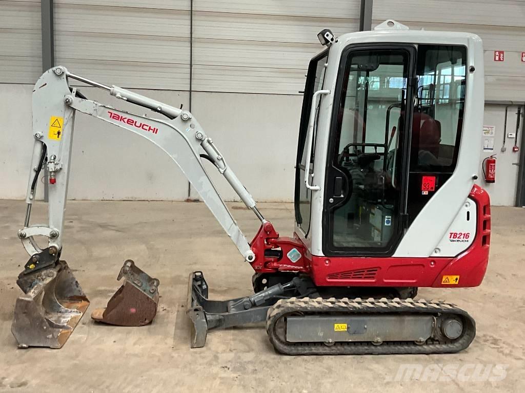 Takeuchi TB 216 Mini ekskavatörler, 7 tona dek