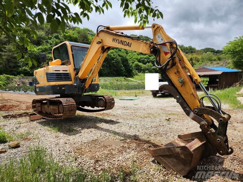 Hyundai Robex 55 Mini ekskavatörler, 7 tona dek