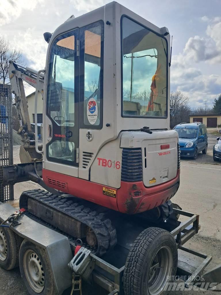 Takeuchi TB016 Mini ekskavatörler, 7 tona dek