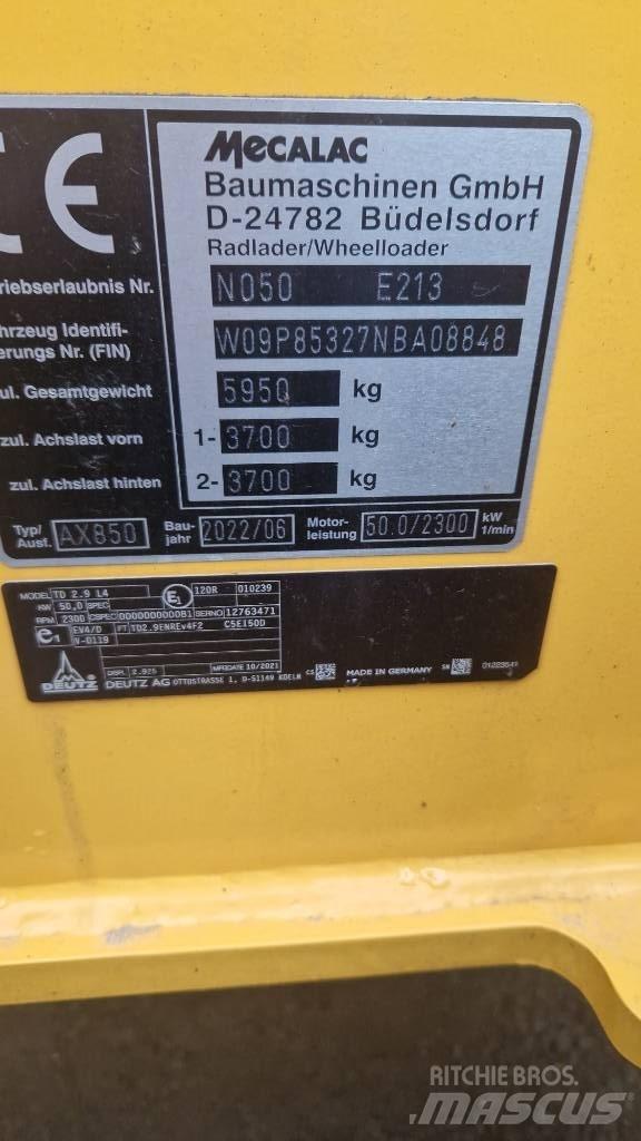Mecalac AX 850 Tekerlekli yükleyiciler