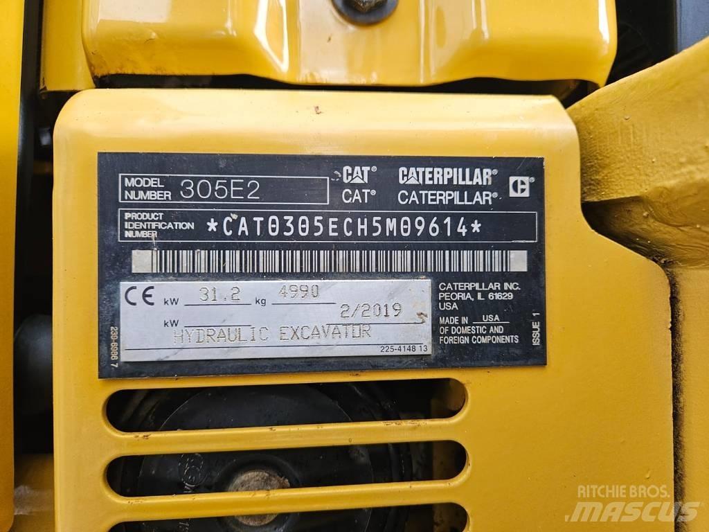CAT 305 E2 Mini ekskavatörler, 7 tona dek