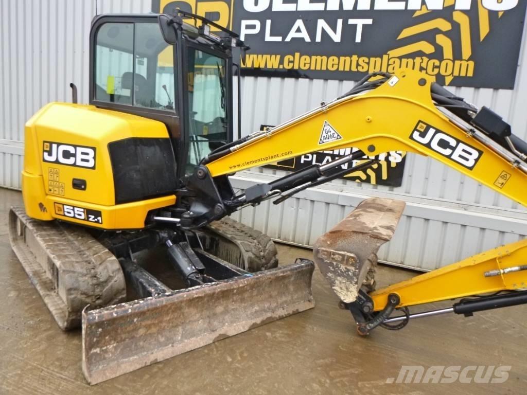 JCB 55 Z-1 Mini ekskavatörler, 7 tona dek