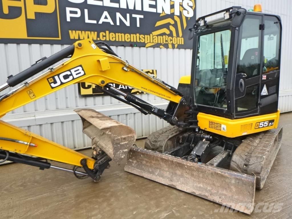 JCB 55 Z-1 Mini ekskavatörler, 7 tona dek