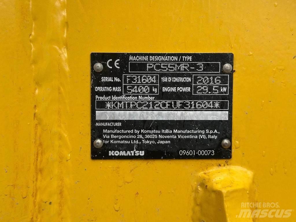 Komatsu PC55-MR3 Mini ekskavatörler, 7 tona dek