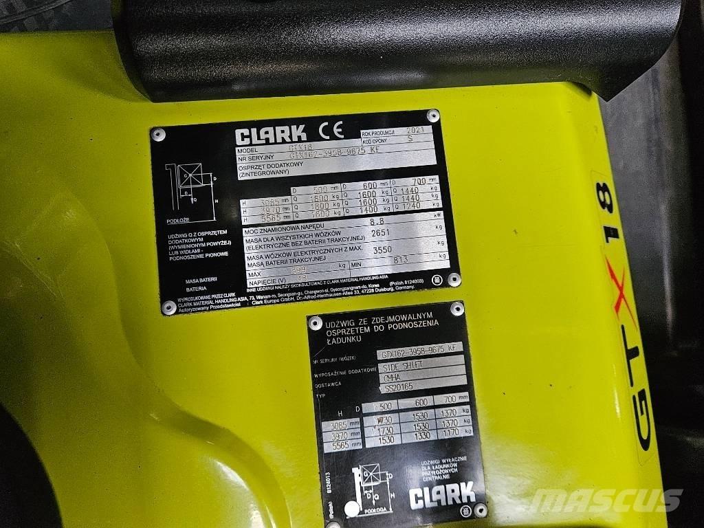 Clark GTX 18 Elektrikli forkliftler