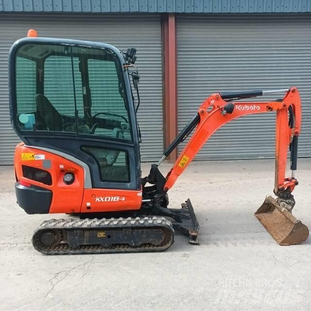 Kubota KX 018-4 Mini ekskavatörler, 7 tona dek